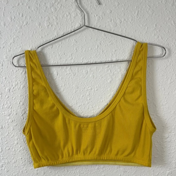 BIG BUD PRESS Basic Bedroom Bralette Yellow Medium - Picture 2 of 3